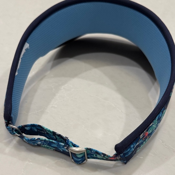 Floral Blue Visor with Disney Print - Picture 2 of 6